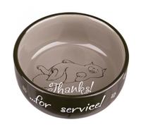 Trixie Thanks for Service Gamelle en céramique pour Chat Couleurs Assorties