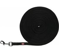 Trixie Laisse à pister, caoutchoutée - noir - 15 m/15 mm