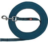 Trixie Laisse à pister, caoutchoutée - pétrole - 10 m/17 mm