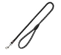 TRIXIE Laisse Cavo L-XL, 1,00 m, ø 18 mm en Noir/Graphite - Courte Laisse de Conduite pour Chien avec Bonne maîtrise - pour Grands à très Grands Chiens