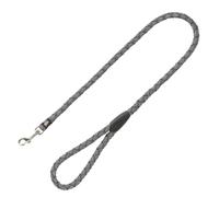 TRIXIE Laisse Cavo S-M, 1,00 m ø 12 mm en graphite - courte laisse de conduite pour chien avec bonne maîtrise - pour petits à chiens de taille moyenne - 143416