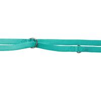 Trixie laisse de chien Premium, double couture, réglable, bleu océan