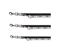 Trixie Laisse d'extension Silver Reflect - Motif patte - 2 m / 25 mm