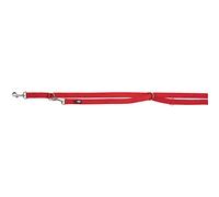 TRIXIE Laisse en V Premium, Double épaisseur, XS: 2, 00 m/10 mm, Rouge