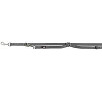 TRIXIE Laisse en V Premium, XS-S: 2, 00 m/15 mm, Graphite