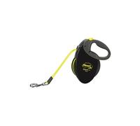 FLEXI Giant M Laisse Rétractable, Medium, Sangle, 8m, Noir/Neon