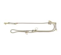 Trixie Laisse Soft Rope V-Leine 1984119 réglable 2 m/10 mm Gris clair pour chiens moyens et grands
