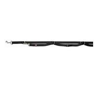 Trixie Premium Laisse d'extension, extra longue, L-XL : 3,00 m/25 mm, noir