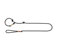 TRIXIE BE Nordic 17245 Laisse pour Chien Retriever Taille S - M, 1,70 m, réglable sans Boucle, en Noir/Sable - Laisse pour Chien avec stoppeur de Traction idéale comme Laisse d'entraînement - pour