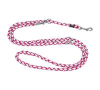 TRIXIE laisse V Cavo S-M, 2,00 m/ø 12 mm, fuchsia - laisse réglable avec éléments réfléchissants, idéale pour la promenade & l'entraînement avec petits à chiens de taille moyenne