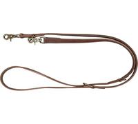 Trixie Laisse réglable Rustic V-19002 – Cuir gras, design classique – Marron foncé 2 m x 20 mm