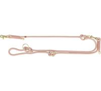 TRIXIE Laisse V Soft Rope M-L, 2 m/10 mm, Rose - Laisse réglable en Corde tressée, réglable en 3 Longueurs, idéale pour la Promenade avec Chiens de Taille Moyenne & Grande