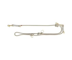 TRIXIE Laisse V Soft Rope pour chien - Gris clair - XS-S: 2 m | Matériau tissé et doux - Pour les petits chiens, réglable en longueur sur 3 positions pour une utilisation flexible
