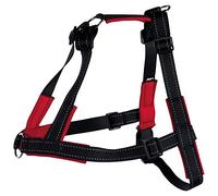 TRIXIE Lead'n'Walk Harnais d'entraînement Souple Noir Taille S/M 45-70 cm/25 mm
