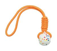 Trixie Light et Strong Ball sur Corde Jouet EPS pour Chien - Blanc - 40 cm