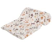 Trixie Lingo Blanket-Parent, Blanc/Beige, 100 x 75 cm