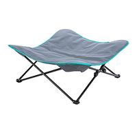 TRIXIE Lit de Camping pour Chiens - Polyester Oxford et Structure métallique Stable - Housse Amovible - Pliable et avec Sac de Transport - 88 x 32 x 88 - jusqu'à 35 kg - Gris/Noir - 28216