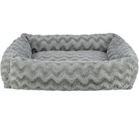 TRIXIE Lit orthopédique Vital Loki pour Chien 65 × 50 cm en Gris - Coussin pour Chien de Haute qualité avec Mousse à mémoire de Forme - Panier pour Chien pour Petits Chiens - 37931
