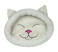 Trixie Lit Pour Chat Mijou Blanc 48x37 Cm En Aspect De Laine, Confortable