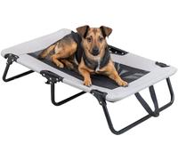 Trixie Lit pour chien Strong Edition – Stable, pliable, facile d'entretien, Beige/Noir 79×19×50 cm