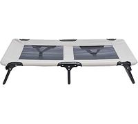 Trixie Lit pour Chien Strong Edition - Beige/Noir - 25 kg | Lit stable et confortable - Pliable et facile d'entretien avec bac amovible - 99 × 19 × 50 cm - Pour chiens