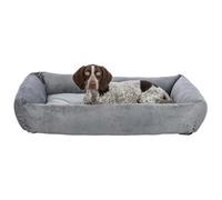 Trixie Lit recyclé rectangulaire LIONEL, molleton, gris