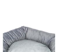 Trixie Lit rond recyclé LIONEL, molleton, gris
