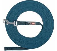 Trixie Longe Laisse caoutchoutée 15 m/15 mm, S-M Sangria, sangle robuste, mousqueton à vis