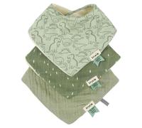 Trixie - Lot de 3 bavoirs bandana mix Daring Dino