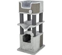 Trixie Lucano 48160 Arbre à Chat XXL avec Grotte Confortable 110 cm Gris Arbre à Chat Confortable et Stable