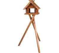 TRIXIE Mangeoire en Bois Massif avec Support, Bois de pin, 47 x 40 x 36 cm- 1,40 m, Marron