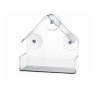 Trixie – Mangeoire pour panneau de fenêtre – 225 ml – Transparent – 15 × 15 × 6 cm