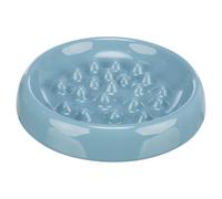 Trixie Mangeoire Slow Feed, 0,25 l/ø 18 cm, Coloris aléatoire (Gris ou Bleu)