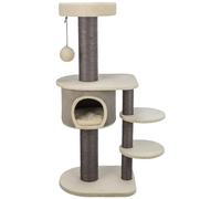 TRIXIE Marcello 44467 Arbre à chat à plusieurs étages avec de nombreuses possibilités de griffer et de jeux, ainsi que des lieux de retraite, gris 140 cm