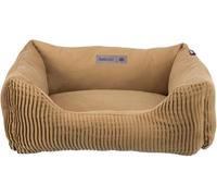 TRIXIE Marley Dog Bed 80 x 60 cm en Ocre - Panier rectangulaire pour Chien de Taille Moyenne - Panier Confortable pour Chien avec Housse en Coton Toile de Haute qualité - Doux et Lavable - 37694