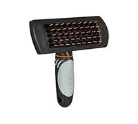 Trixie Massage/Entretien des Poils Brosse avec Picot en Caoutchouc Brosse de Massage Accessoire pour Chien Bi-color 5 Unités