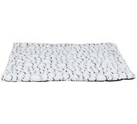 TRIXIE Matelas Mila, en Peluche, 80 × 60 cm, Blanc-Gris - 38988