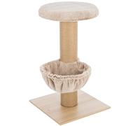 TRIXIE Mauricio Arbre à chat avec griffoir en sisal, perchoir en peluche et hamac suspendu, griffoir pour chat, beige 84 cm