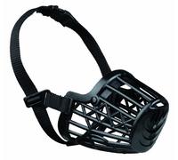 TRIXIE Muselière pour chien en nylon et plastique, pour Golden Retriever, L - XL (35 cm), noire