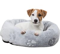 Trixie NANDO lit rond avec rebord, 50 × 40 cm, gris clair