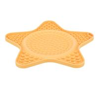 Trixie - Nappe à lécher Lick'n'Snack Animaux de Compagnie, Plateau à Lécher Silicone, 23,5 cm, Jaune, Antidérapant, Lave-Vaisselle et Congélateur