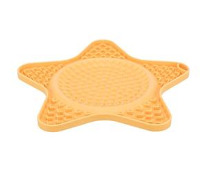Trixie - Nappe à lécher Lick'n'Snack Animaux de Compagnie, Plateau à Lécher Silicone, 23,5 cm, Jaune, Antidérapant, Lave-Vaisselle et Congélateur