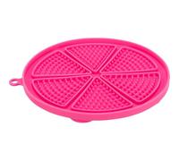 TRIXIE - Nappe à lécher Lick'n'Snack pour Animaux de Compagnie, Plateau à lécher en Silicone, avec ventouses, ø 18 cm, Rose, Lave-Vaisselle et congélateur