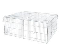 Trixie Natura Enclos avec Couverture Galvanisé 144 × 58 × 116 cm pour Lapin