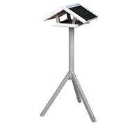 Trixie Natura Mangeoire Gris/Blanc 46x22x44 CM Avec Support, Intempéries