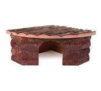 Trixie Maison d'angle Jesper pour cochons d'Inde et lapins nains 42x30x30 cm bois d'écorce