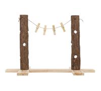 Trixie Natural Living Tronc D'arbre Pour Aliments Duo - 53 X 34 X 25 Cm - Pour Lapin