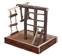 Trixie Natural Vivant Aire de Jeux 28x25x22 CM pour Oiseaux - Rindenholz Jouet