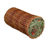 Trixie Naturel-Snack Tunnel de Pâturage Avec Heu, Ø 20 X 38 CM, Neuf