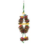Trixie Oiseau Jouet en Bois À Corde en Sisal , Coloré, Neuf